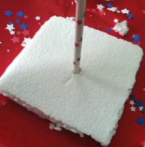 Copy of straw in styrofoam
